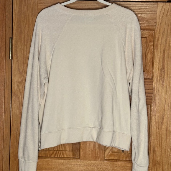 MONROW - Mixed Material Sweatshirt - Size Medium - Picture 6 of 6